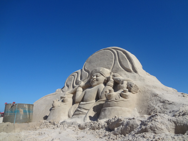 Sandburgen bauen in Uruguay